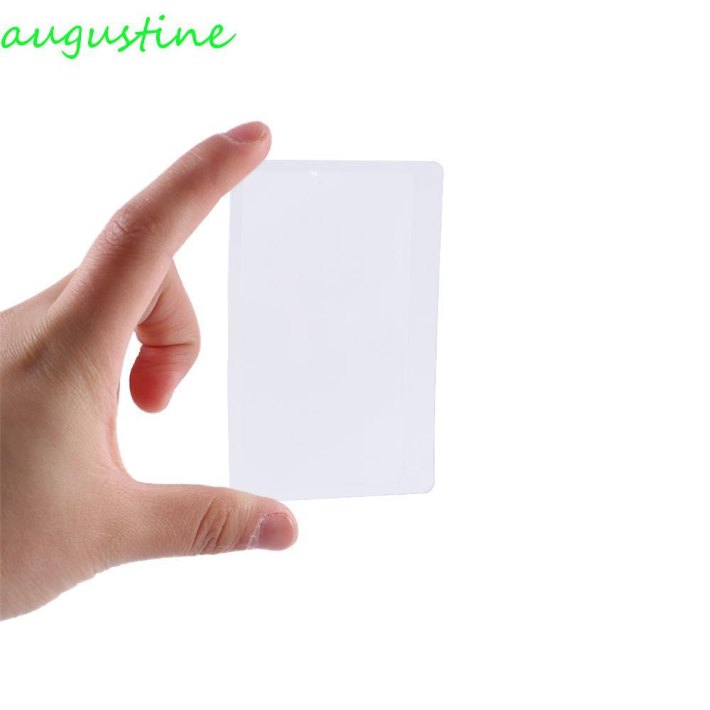 AUGUSTINE แว่นขยายแบบพกพาสําหรับอ่านหนังสือหนังสือพิมพ์บัตรเครดิตรูปร่าง Loupe