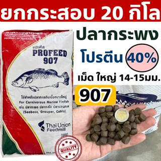 ProFeed อาหารปลากระพง ปลากินเนื้อ โปรฟีด โปรตีน 40% อาหารปลา…