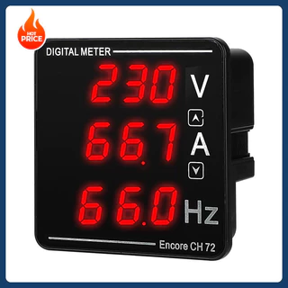 ดิจิตอลมิเตอร์ 1เฟส 220V 3เฟส 380Vดิจิตอล มิเตอร์ มัลติฟังก์ชั่น อัจฉริยะ จอแสดงผล แรงดันV แอมป์A Hz มิเตอร์ meter 220V