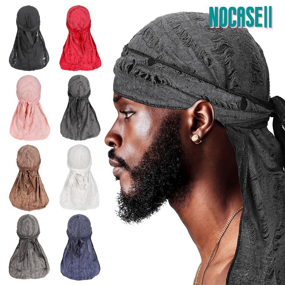 ผ้าโพกหัวฮิปฮอป Durag แบบวินเทจ ห้อยยาว ทำจากผ้าฝ้ายคุณภาพดี
