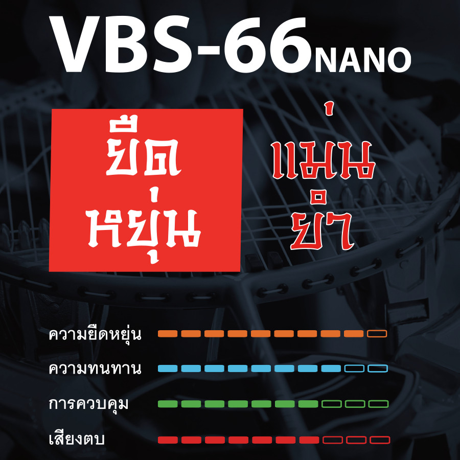 VICTOR เอ็นไม้แบดมินตัน รุ่น VBS-66N — صورة 3