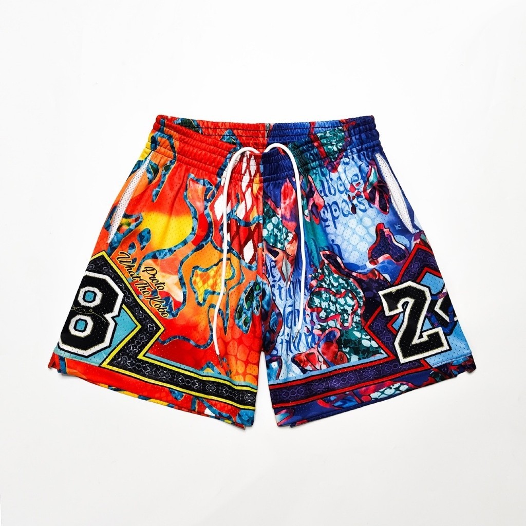 กางเกงบาสเก็ตบอลขาสั้น WHAT THE KOBE ผ้าพรีเมียม ทรงสวยงาม มีไซส์ถึง 3XL