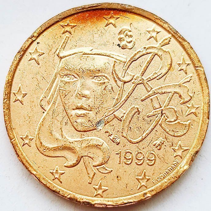 Jv Venus Goddess Italy 2 Euro Copper Plated Coin Fidelity เหรียญที่ระลึก 18.8mm 3.5 CXZ @! ()*