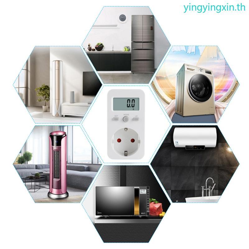 YIN EU Plug Digital สําหรับ DC Energy Meter Wattmeter Wattmeter Wattmeter Watt Monitor