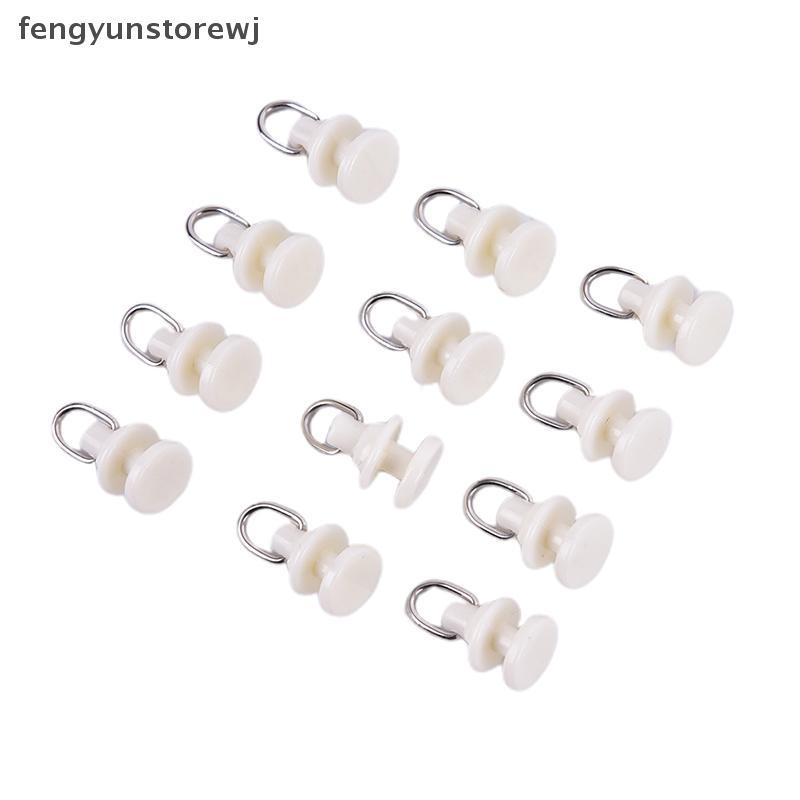 Fengyunstorewj 20 ชิ้นม่านติดตามเครื่องร่อนรางผ้าม่านตะขอลูกกลิ้งผ้าม่านติดตามอุปกรณ์เสริม TH
