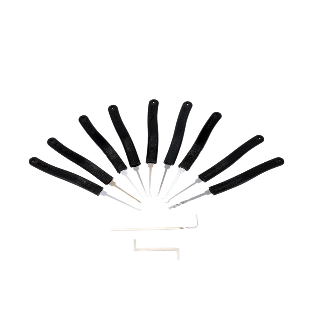 rc_dragons.th 9 ชิ้น ล็อคประตู Pick Quick Opener ชุดเครื่องมือช่างกุญแจมืออาชีพพร้อมประแจเล็กๆ 2 อัน