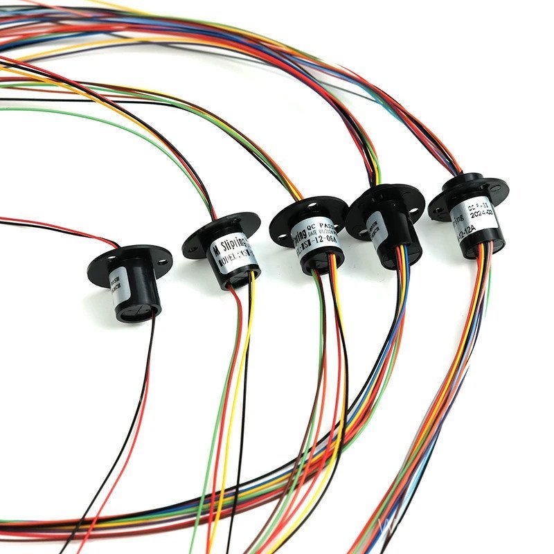 2/4 // 6/8/12/18 Micro Slots แหวนหมุน 2A เส้นผ่านศูนย์กลาง 12.5 มม.สําหรับ RC Excavator รุ่น DIY PTZ