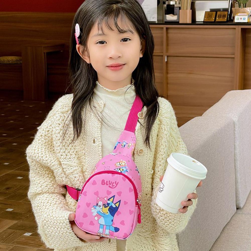 Kids Chest Bag Crossbody Mini Coin Purse For Daily Outings With Adjustable Strap E3b4