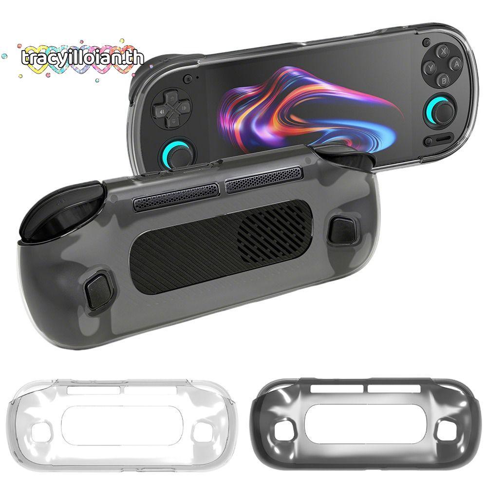 TRACYILLOIAN คอนโซลเกมมือถือ, ฝาครอบป้องกันกันกระแทกแบบนุ่ม, TPU โปร่งใส Ergonomic Host Shell สําหรับ Retroid Pocket 6