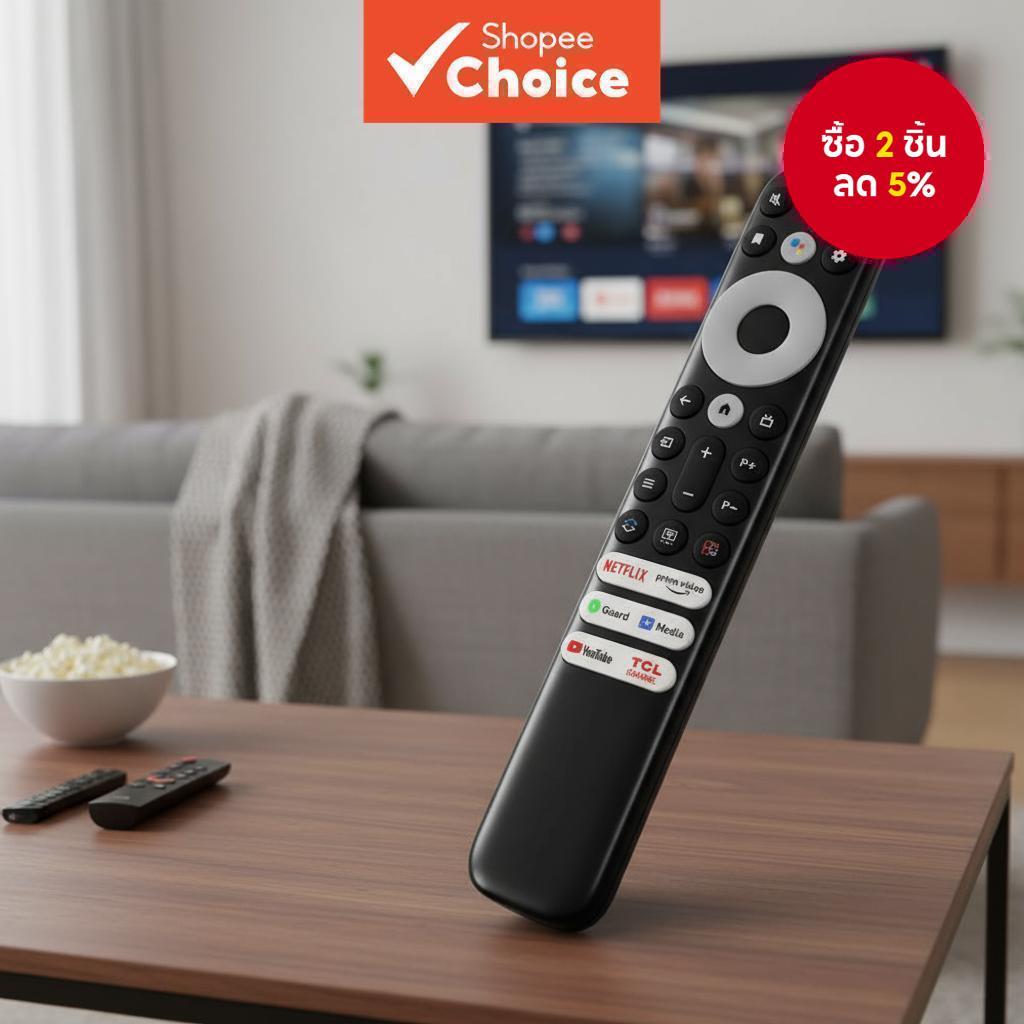 รีโมท RC902V FMR4 IR การเรียนรู้ สําหรับโทรทัศน์ TCL 8K QLED สมาร์ททีวี 50P725G