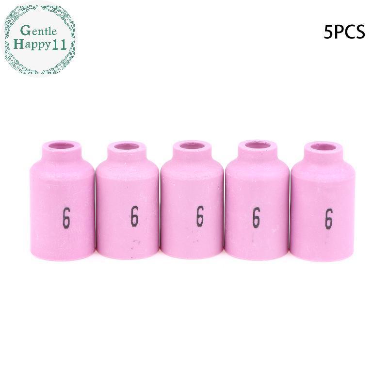 GentleHappy 42 มม.54N14 54N15 54N16 54N17 54N18 Alumina เซรามิคหัวฉีดสําหรับ TIG WP17 18 26 ไฟฉายเชื