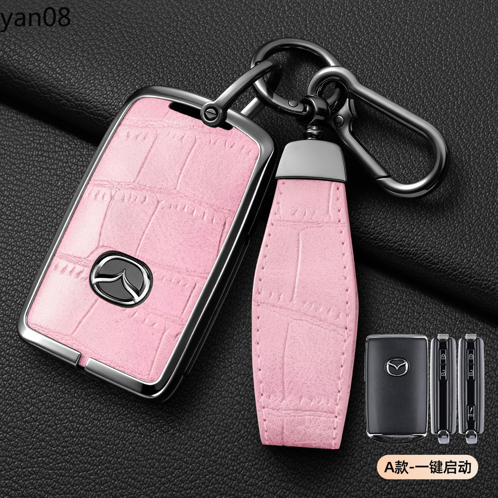สังกะสีหนังรถสมาร์ท Key กรณี Fob สําหรับ Mazda cx5 2 3 6 gh cx3 cx 5 cx9 cx8 CX30 G20 MX-5 MX30 X5 X