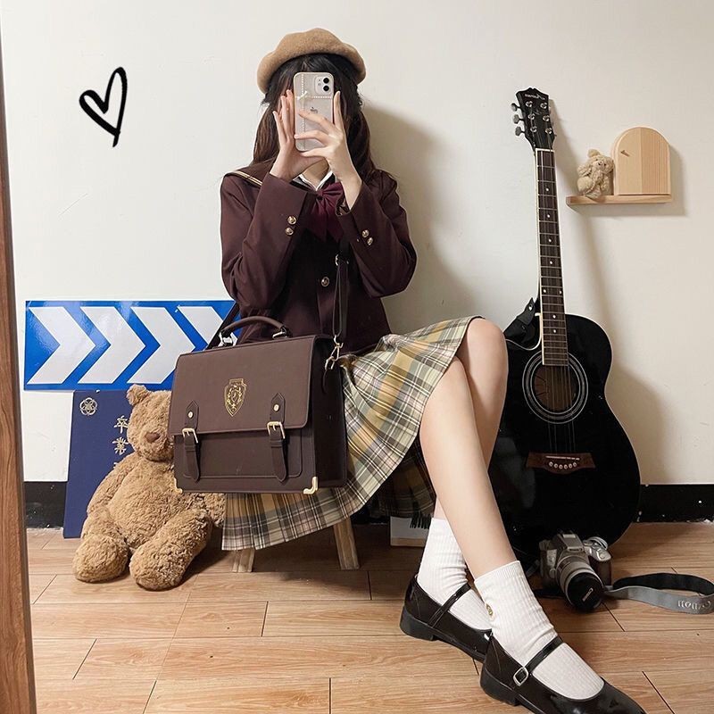 Igawa College Huaer Fashion College jk Bag School Feeling Bag Female Bag Official Document All-Match