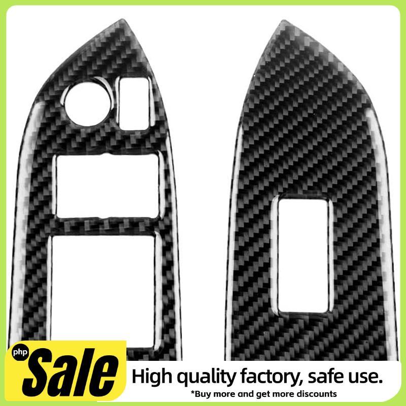สําหรับ BRZ 86 2013-2017 คาร์บอนจริง ไฟ รถยกหน้าต่างปุ่มตกแต่งปกตัดสติกเกอร์อุปกรณ์เสริม