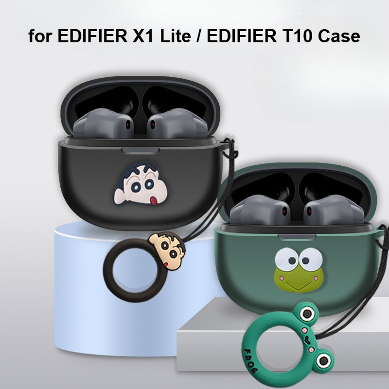 for EDIFIER X1 Lite Case Cute Lanyard EDIFIER T10 Silicone Soft Case Cartoon EDIFIER X1 Lite Shockpr