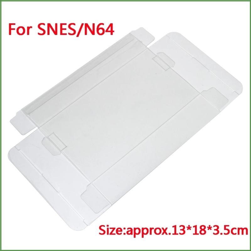 BON เกมตลับหมึกพลาสติกการ์ดเกมกล่องเก็บสําหรับ SNES N64 กล่องเกม