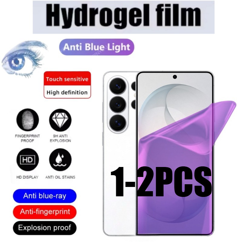 1-2 ชิ้นคลุมทั้งหมด Anti Blue Light Soft Hydrogel ฟิล์มสําหรับ Poco X5 X6 X7 X8 Pro Max Anti Fall Anti Spy ความเป็นส่วนตัวและ HD ป้องกันหน้าจอ Matte ฟิล์ม