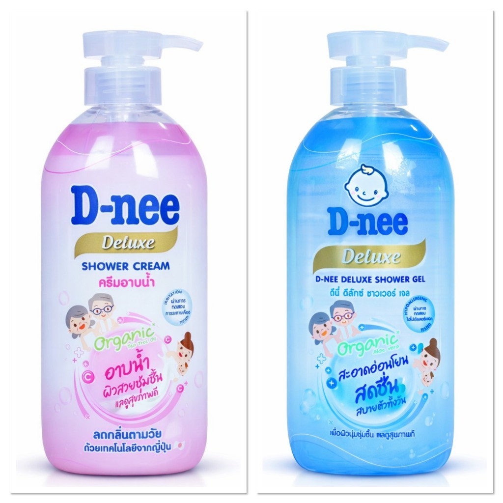 D-nee ดีนี่ ดีลักซ์ ชาวเวอร์ เจล ครีมอาบน้ำ สบู่เหลว สารสกัดลูกพลับญี่ปุ่น 450มล.