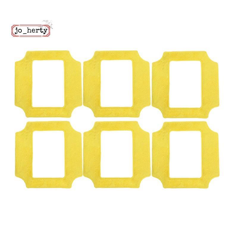 [Promote J]6PCS หุ่นยนต์ทําความสะอาดหน้าต่าง Mop Weeper ผ้า Universal Square Clean ผ้าเช็ดทําความสะอ