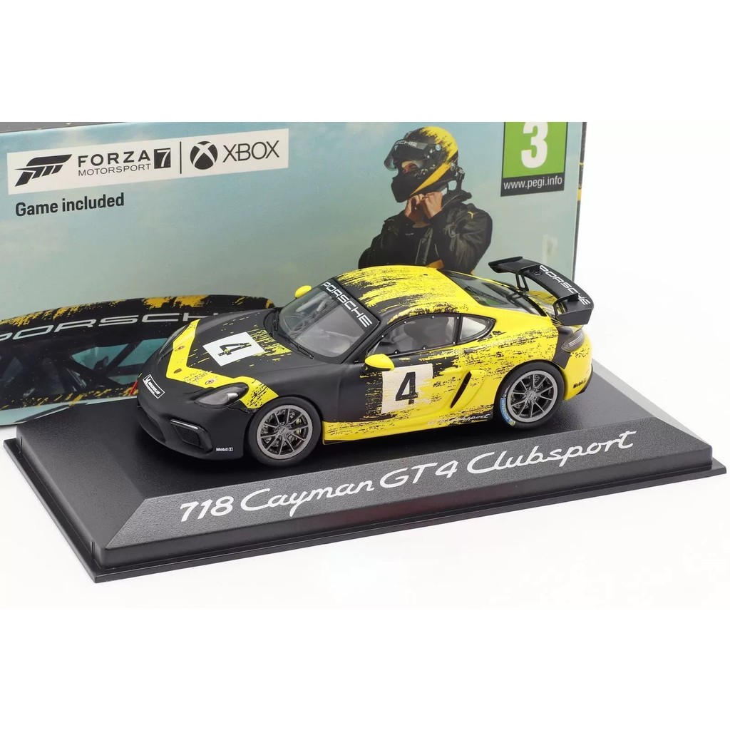[ออกพิมพ์หายาก] MINICHAMPS Mini Cut 1: 43 PORSCHE Porsche 718 Cayman GT4 Clubsport 1/43 Porsche 718 