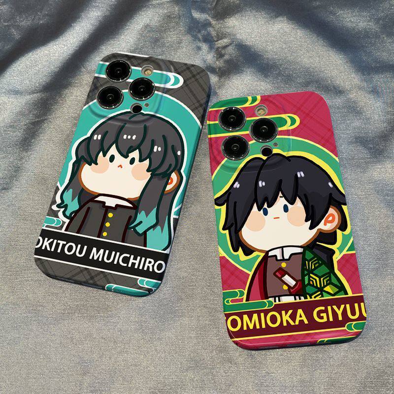 IPhone17 อะนิเมะ IQOO15 น่ารักเคสโทรศัพท์ Hard รุ่น Q Demon Slayer 12 OnePlus ACE6 เหมาะสําหรับ 14PL