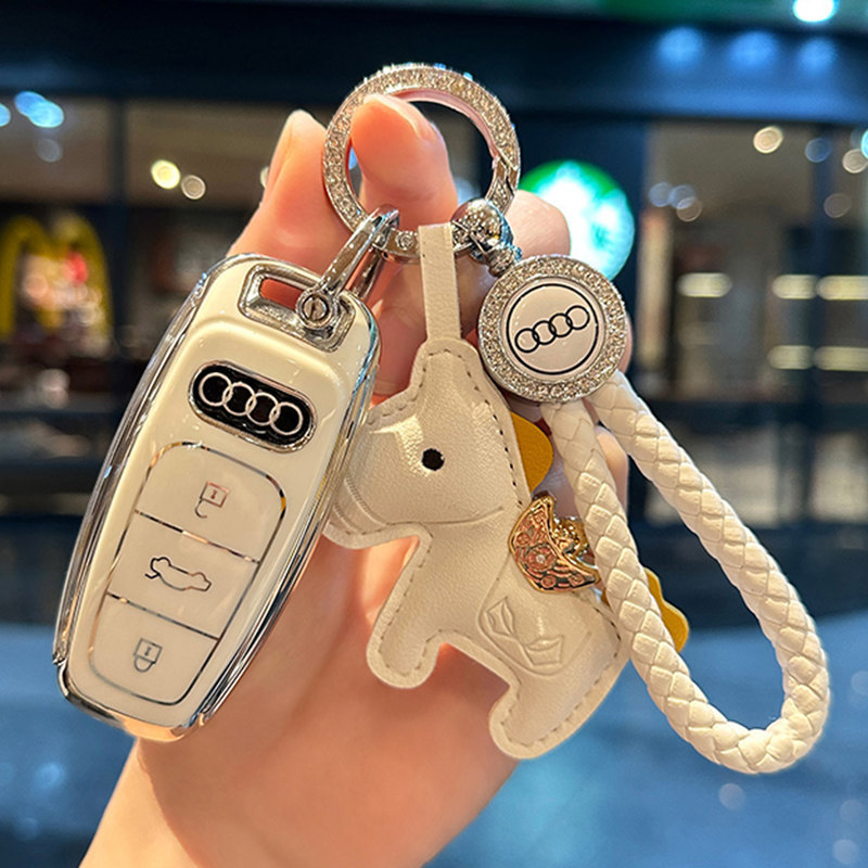 ออดี้รถ6ฝาครอบกุญแจ4/3/5/7/8/3/2/5/8/เคสป้องกันหัวเข็มขัดหญิง ln0ถาม