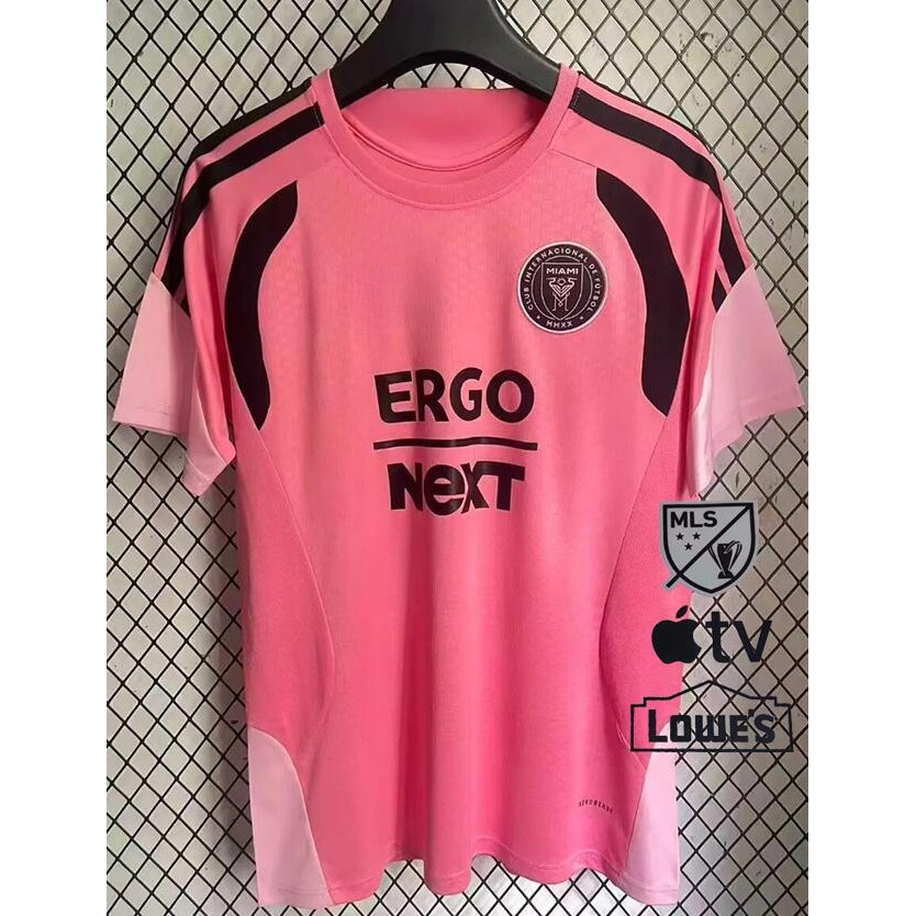 (S--4XL) 26/27 Inter Miami Pre-Match Training Kit Fan Football Jersey