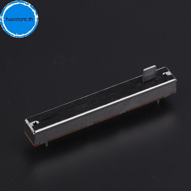 Hastont 88 มม.3-Pin Single Potentiometer A10K B10K ตรงสไลด์ Potentiometer Mono Channel Mixer Fader S