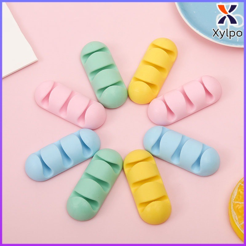 Xylpo  คลิปเคเบิลแบบติดเอง ตัวเก็บสายไฟสำหรับโต๊ะ ที่บ้าน หรือออฟฟิศ ราคา ถูกที่สุด ดีลบีเคเค แกลเลอรีภาพที่ 4