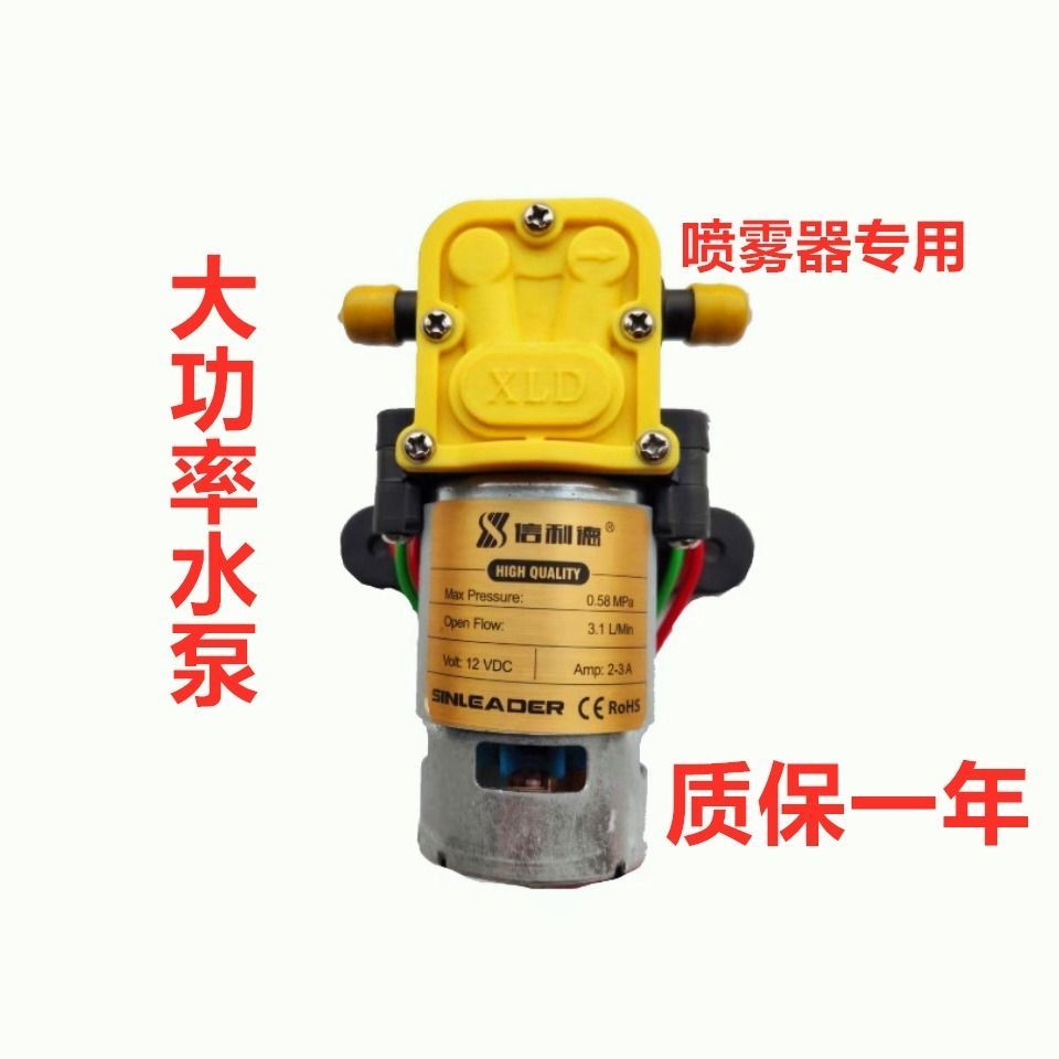 Farm Electric Sprayer High Pressure Pump 12V High Power Intelligent Motor Water Pump Sprayer