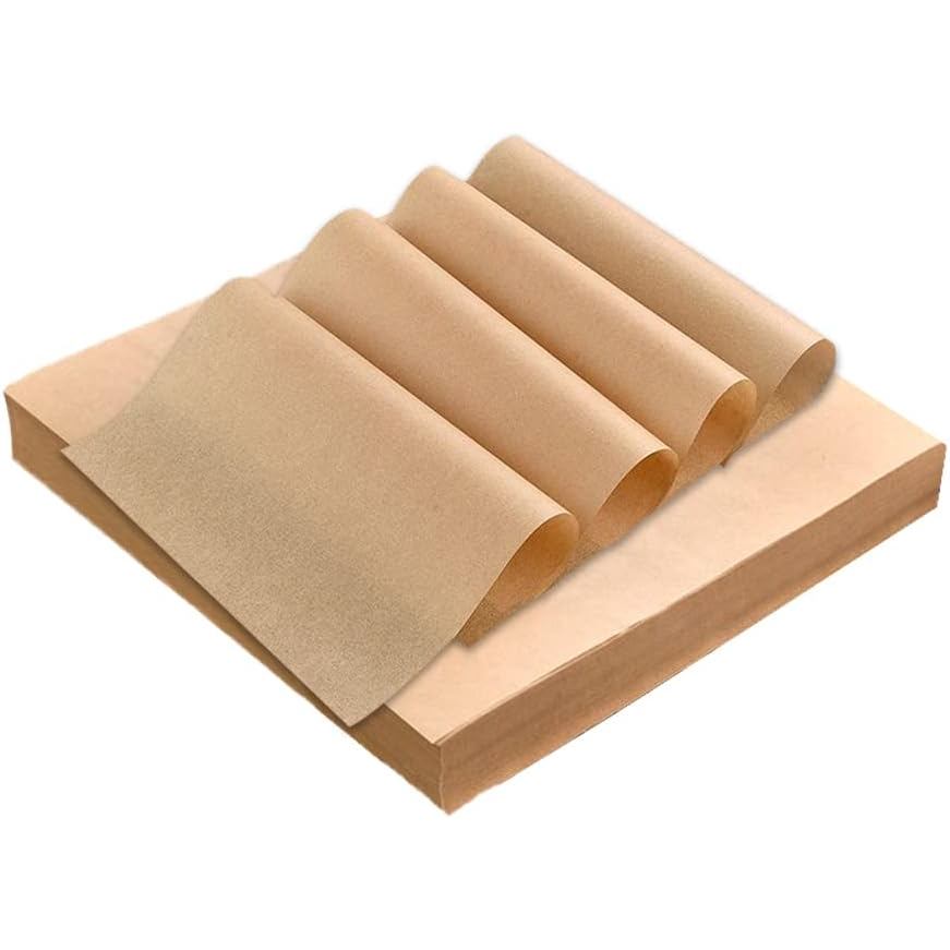 50 ชิ้น 12 x 12 นิ้วกระดาษรองขนม Non-Stick Deli กระดาษขี้ผึ้งแผ่น Precut Parchment กระดาษแผ่นสําหรับ