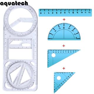 เครื่องมือวาดภาพ อควาเทค ไม้บรรทัดเรขาคณิตมุมกิจกรรมมัลติฟัง…