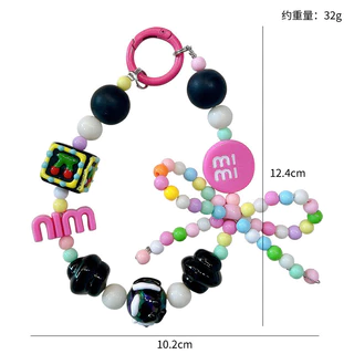 💕 On sale 💕 สายคล้องโทรศัพท์มือถือสีสันสดใสสายคล้องข้อมือสำหรับผู้หญิงสายคล้องมือถือแบบสั้นป้องกันการสูญหายดีไอวาย สาย