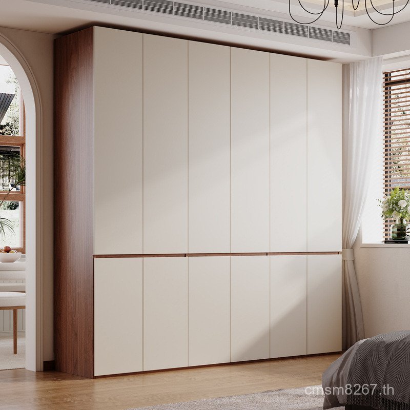 Segmented สไตล์โมเดิร์นตู้เสื้อผ้าขนาดใหญ่ในครัวเรือนหนึ่งประตูตู้ห้องนอนตู้เสื้อผ้าไม้ด้านบน Log Oa