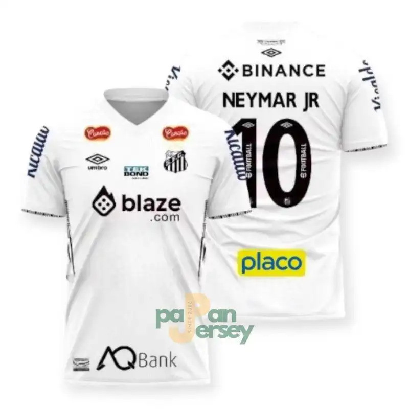 เสื้อยืดฟุตบอล สนุกหลายVictories SANTOS FC NEYMAR JERSEY 2024 / 2025, Neymar Santos No.10 เสื้อ, เจอ