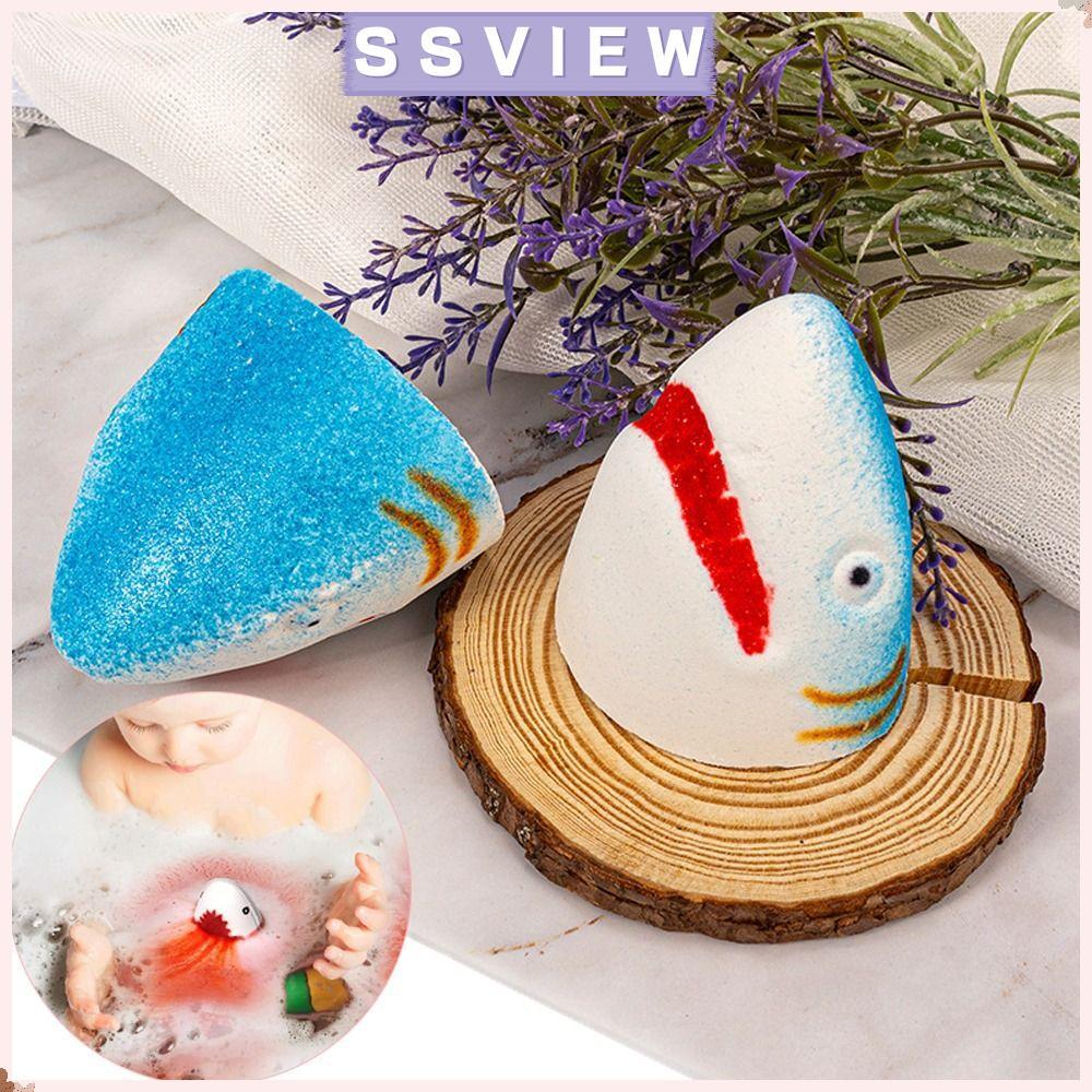 STILLSAVIEW ระเบิดอาบน้ําฉลาม, รูปแบบฉลามสัตว์ทะเล Bubble Bath Bombs Jaws Bath Bomb, กลิ่นธรรมชาติที