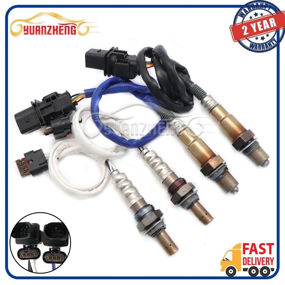 4pcs Up & Downstream Lambda O2 เซนเซอร์ออกซิเจน 8F9Z-9F472-G 8F9A-9Y460-GA FL1Z-9G444-A สําหรับ Volk