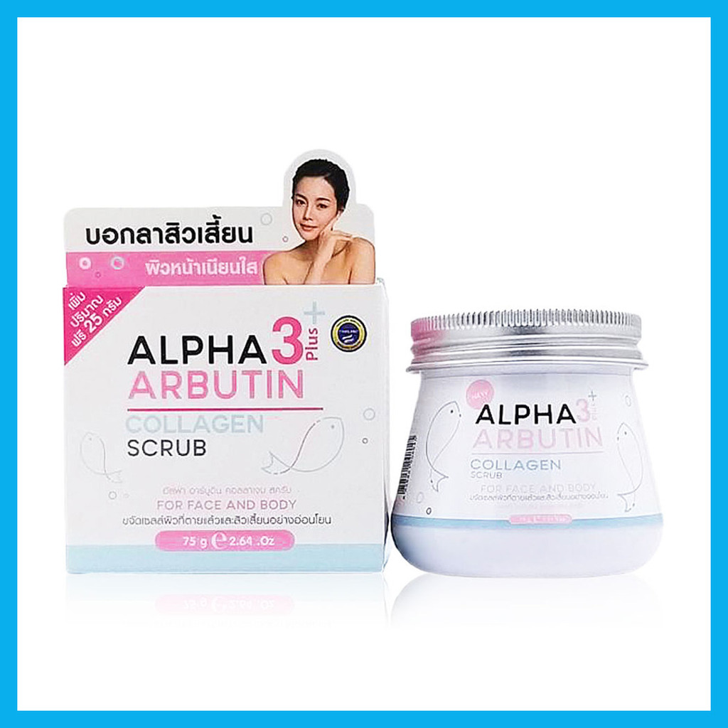 Precious Skin Thailand Alpha Arbutin Collagen Scrub 75g. — صورة 4