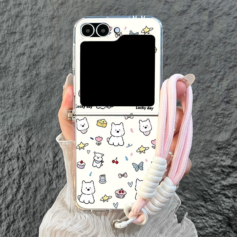 HP Ready Softcase TPU น่ารักพับกรณี Samsung Z Flip 7 6 5 4 3 2 และสําหรับ OPPO FIND N2 N3 FLIP ความง
