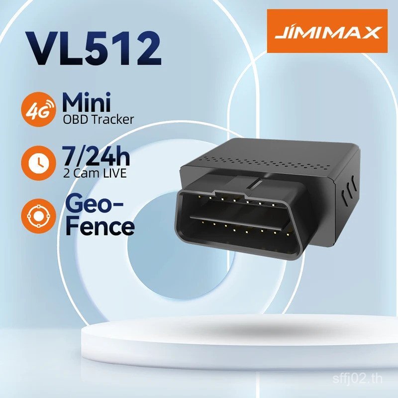 JIMIMAX VL512 LTE OBD GPS Tracker การติดตามรถขนาดเล็ก 9-36V 4G Sos อุปกรณ์ติดตาม Realtime GPS 4G รถ 