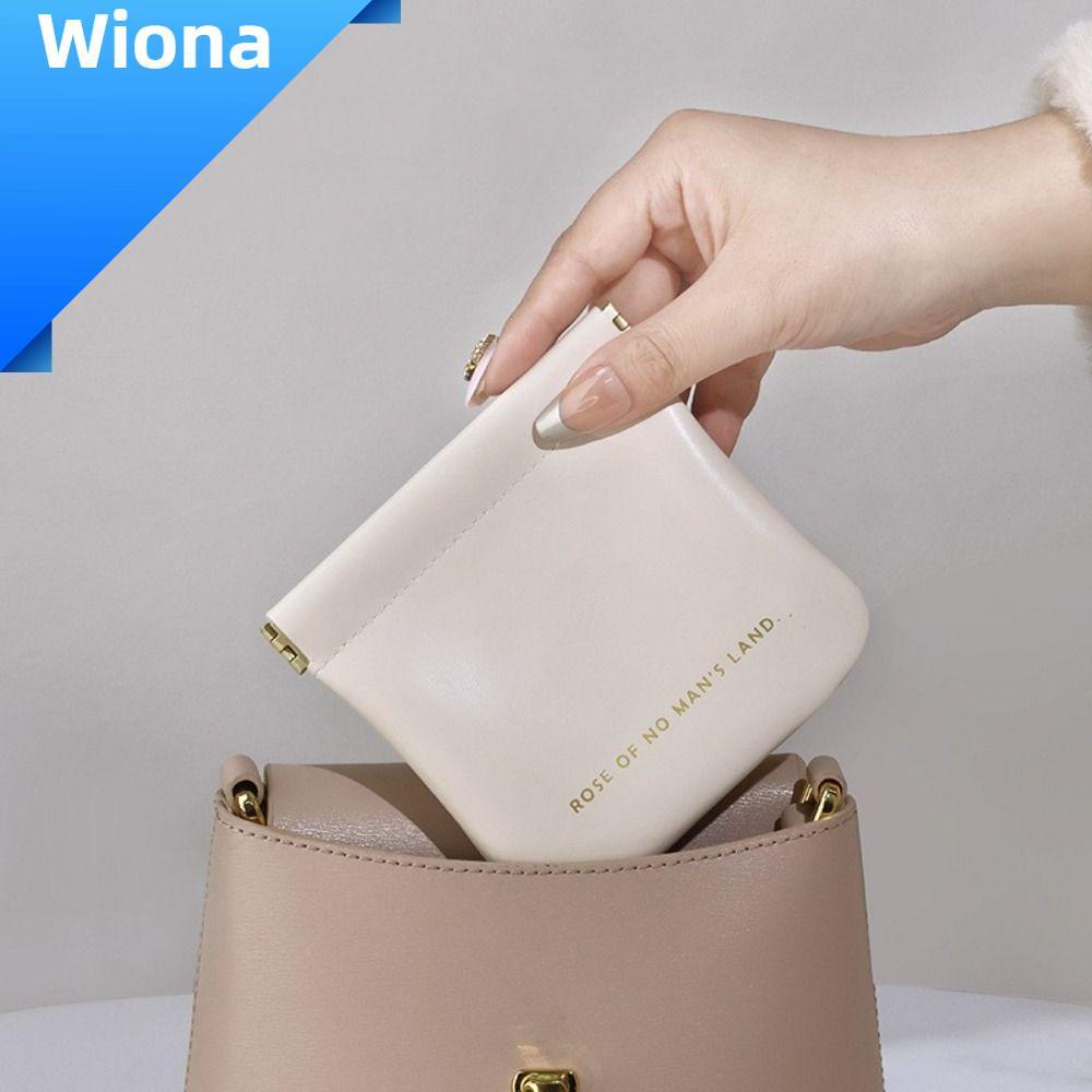 WIONA กระเป๋าแต่งหน้าลิปสติก,กระเป๋าจัดระเบียบเครื่องสําอางขนาดเล็กแบบเรียบง่าย,แฟชั่นกระเป๋าเก็บของ