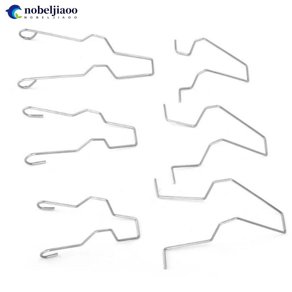 NOBELJIAOO 6 ชิ้นไฟหน้ารถหลอดไฟ Retainer ฤดูใบไม้ผลิคลิปหัวเข็มขัดโลหะไฟหน้าหลอดไฟคลิปฤดูใบไม้ผลิสํา