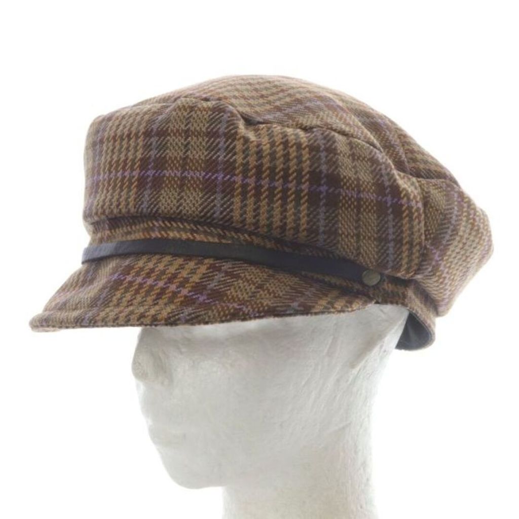 CA4LA Hat Newsboy Cap Plaid Brown Direct from Japan Secondhand