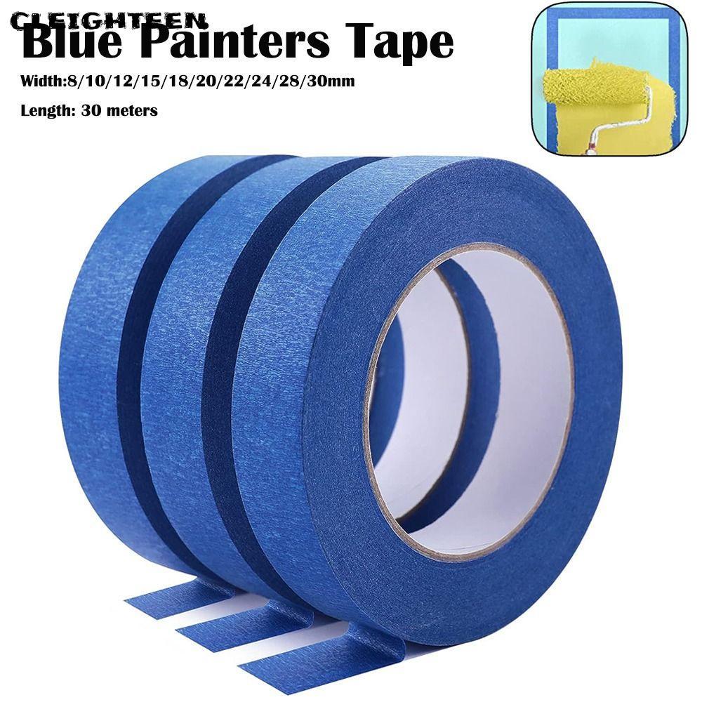 CLEIGHTEEN จิตรกรรม Masking Tape, อุณหภูมิความต้านทาน Blue Blue Painters เทป, DIY Craft หลายขนาด Clean Release กระดาษ Decor Craft