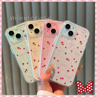 🎀MINNIE🎀โบว์เคสการ์ตูนน่ารัก สไตล์อินสตา เคสไอโฟน 11 17 สำหรับ iPhone17 16 11 13 15 14 12 Pro Max 17AIR 16 15 14 Plus