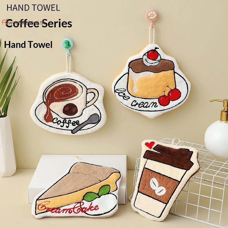 Tw ผ้าขนหนูแขวนกาแฟสําหรับห้องครัวห้องน้ํา Extra Soft Qui Drying ดูดซับจานผ้าของขวัญน่ารัก Idea Home