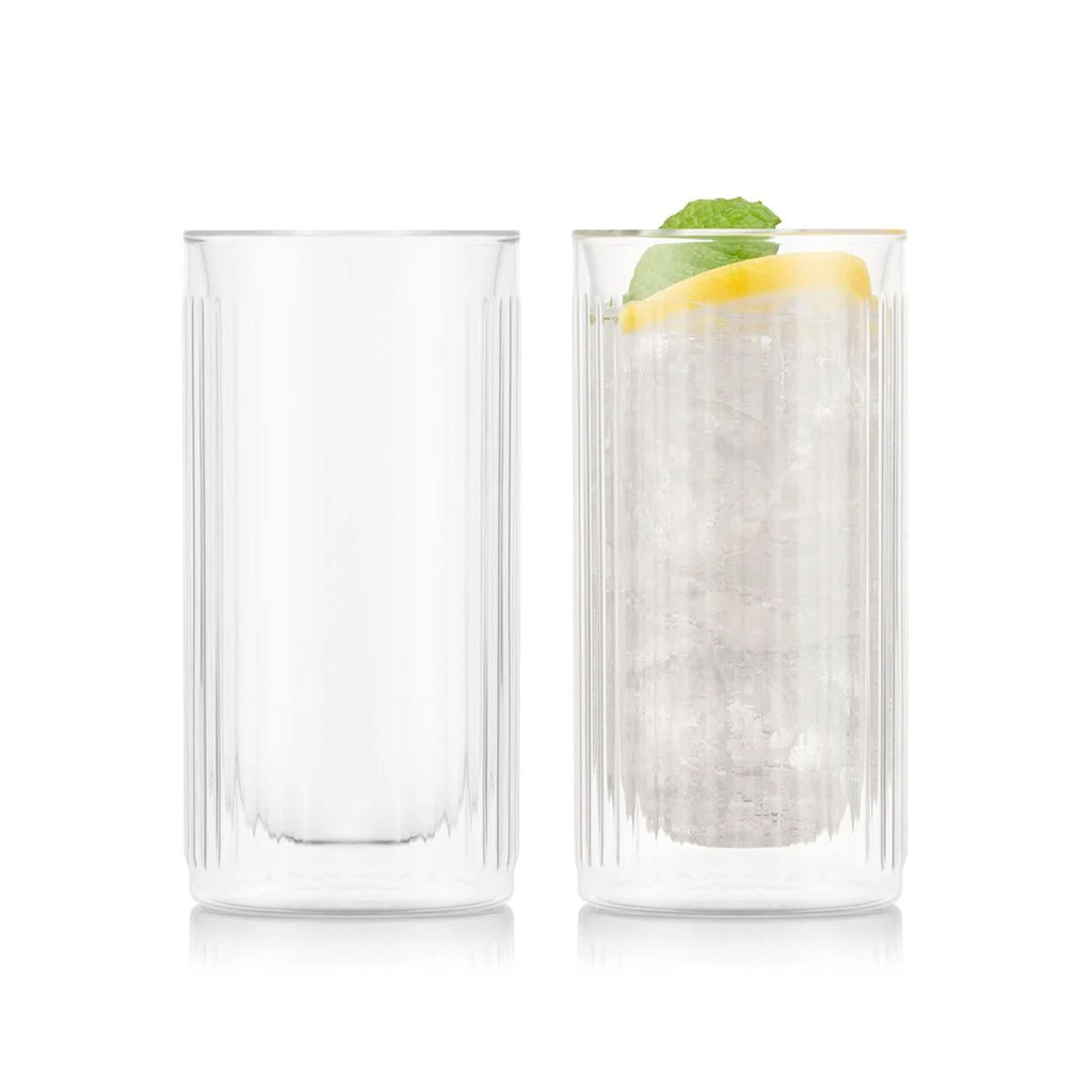 Bodum DOURO แก้วเทอร์โมผนังคู่ ถ้วยกาแฟ ถ้วยแก้วใส Microwavable Freezer ปลอดภัย DYCG
