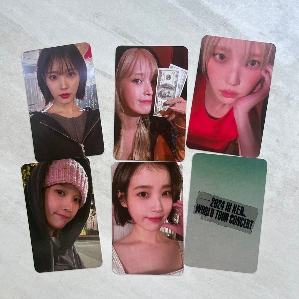 IU 2024 คอนเสิร์ต Photocard HEAH Photocard Tour Merchanted Li Zhien Photocard Shop Zhou