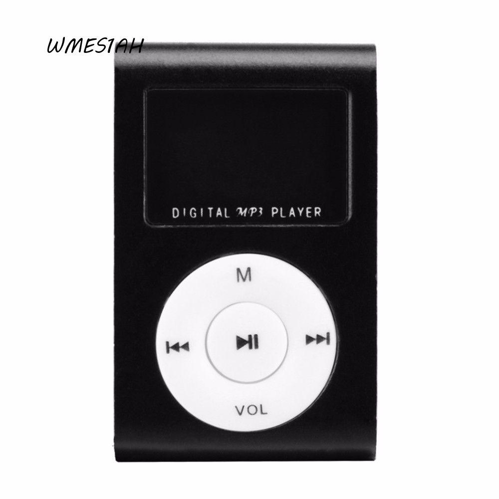 WMES1AH Mini MP3 Player ที่ดีที่สุดของขวัญคลิปสนับสนุน 32GB TF Card หน้าจอ LCD เครื่องเล่นเพลงกีฬา