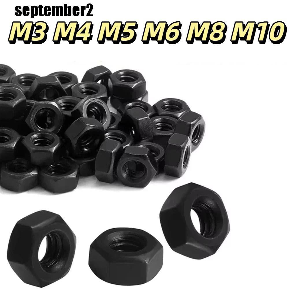 SEPTEMBER Nylon Hex Nuts, Nylon M 3 M 4 M 5 M 6 M 8 M 10 Hex Nuts Assortment Kit,คุณภาพสูงกันน้ําสีด